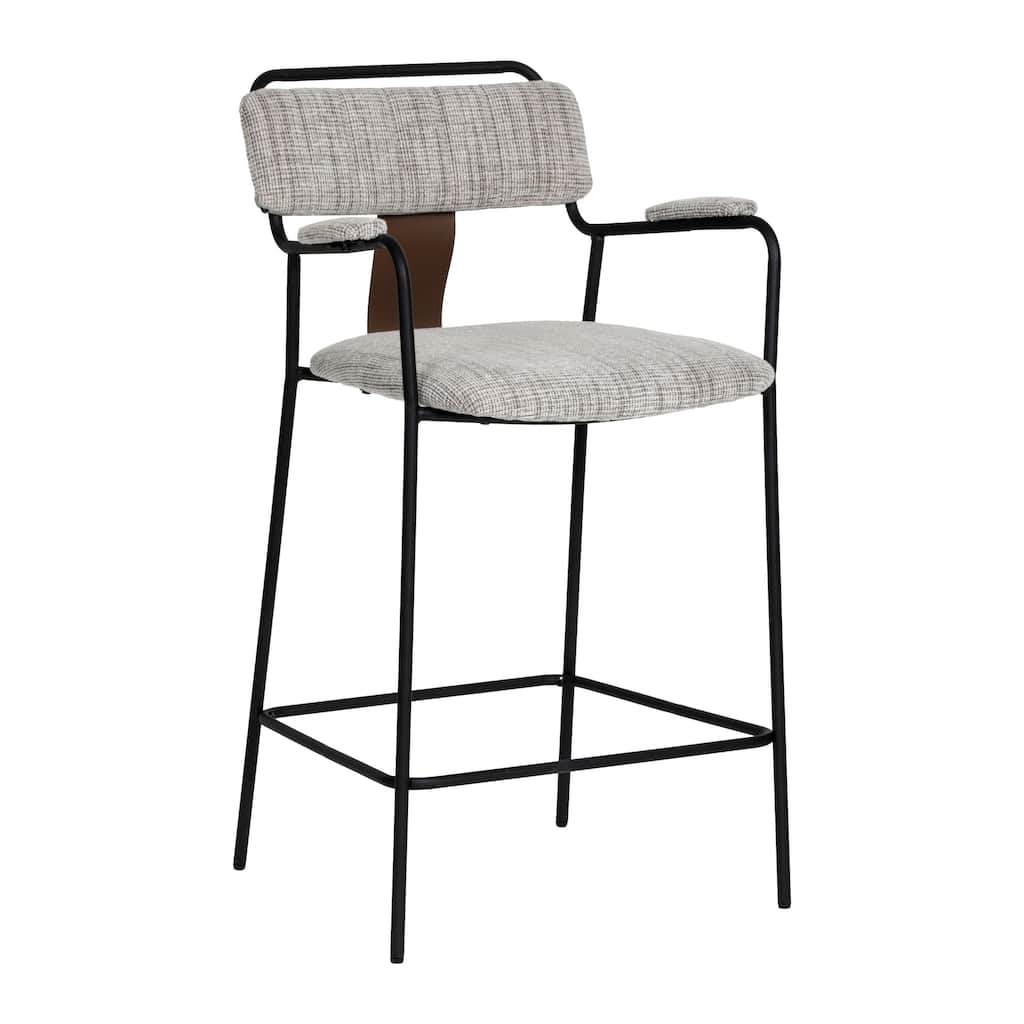 Couva Counter Stool Gray Tweed