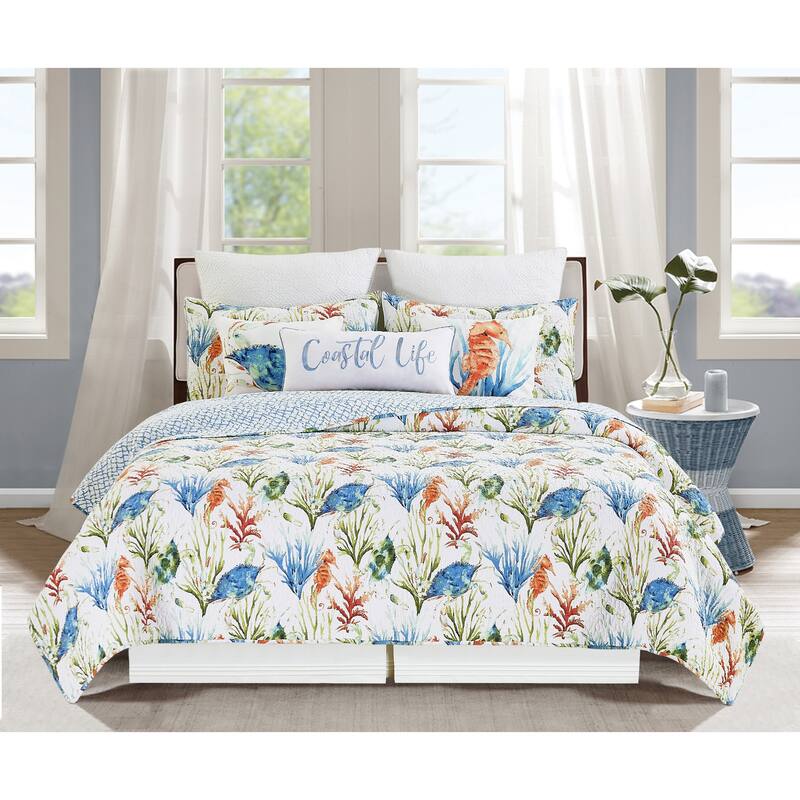 Coastal Haven Cotton Quilt Set