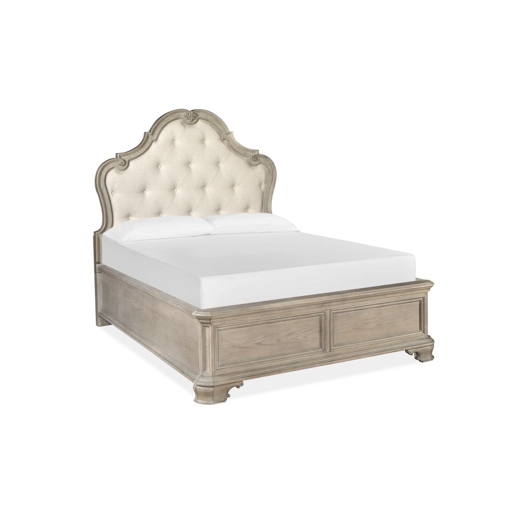 Jocelyn Complete Queen Shaped Bed w/Upholstered Headboard
