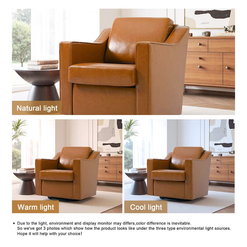 2 Set Modern Swivel Accent Arm Chair For Living Room
