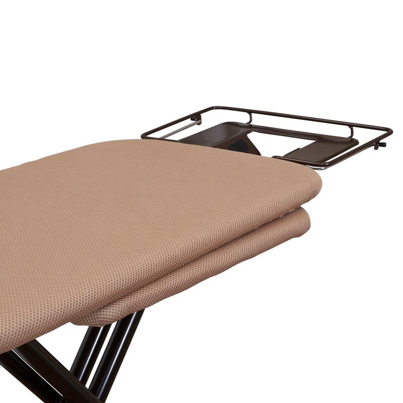 Household Essentials 4-Leg Ironing Station with Sleeve Board and Iron Rest Hanger Bar - 49.0"L x 18.0"W x 38.0"H