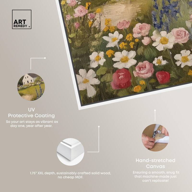 Floral Farmhouse I Canvas by Art Remedy