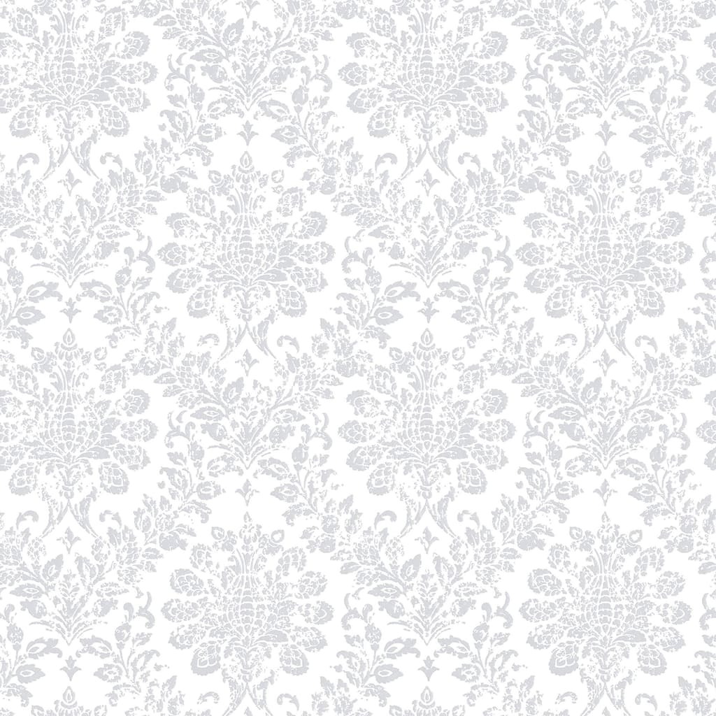 Galerie Wallcoverings Nordic Elements Smooth Floral Damask Non-woven Matte Wallpaper Roll - 33 feet x 21 inches
