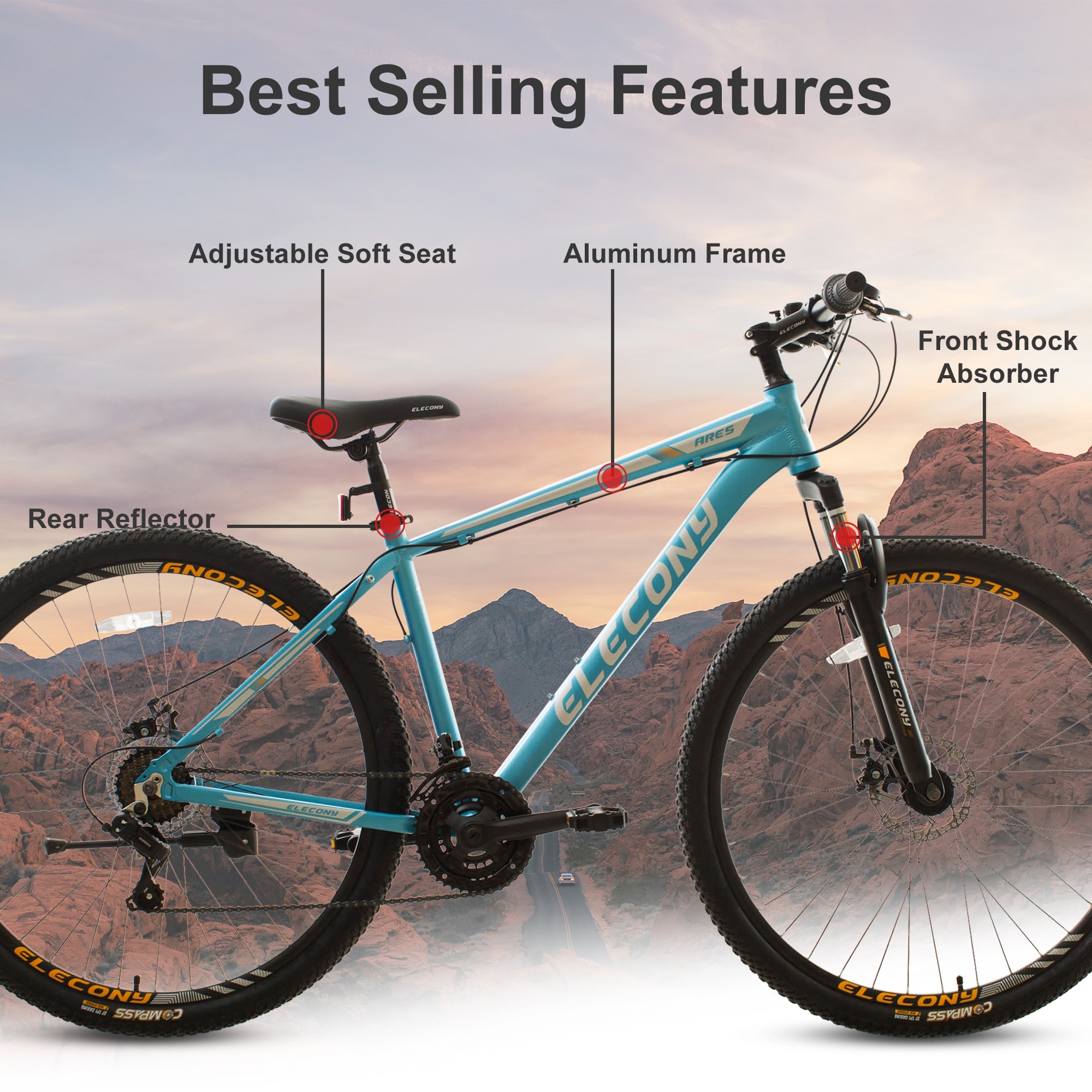 Shimano aluminum hot sale mountain bike