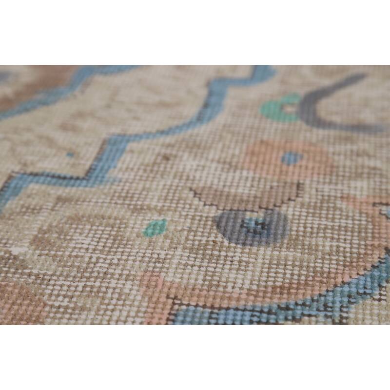 Tabriz Persian Vintage Area Rug Hand-Knotted Traditional Wool Carpet - 8'2" x 11'8"