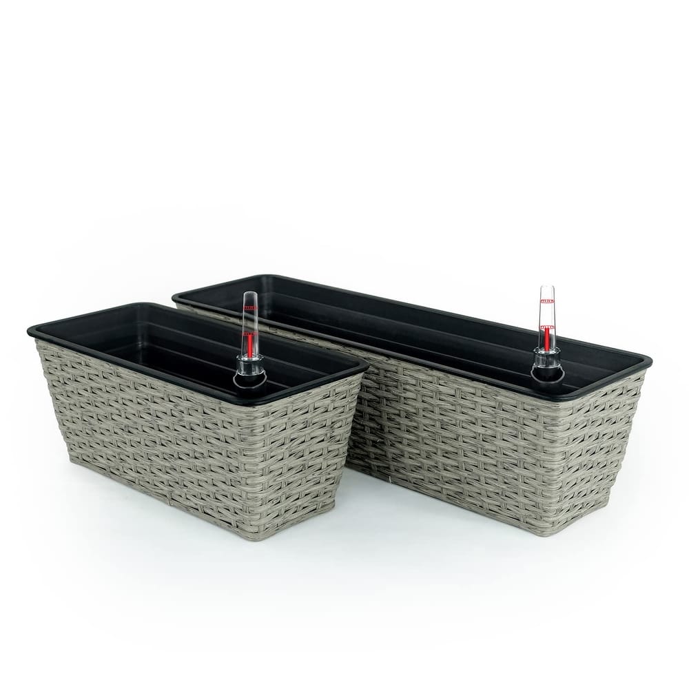 DTY Signature Rectangular Wicker Planters