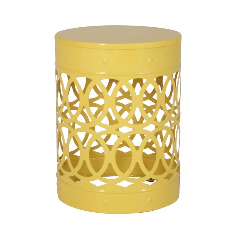 Outdoor Delight Powder-coated Iron End table, Set of 2, Black