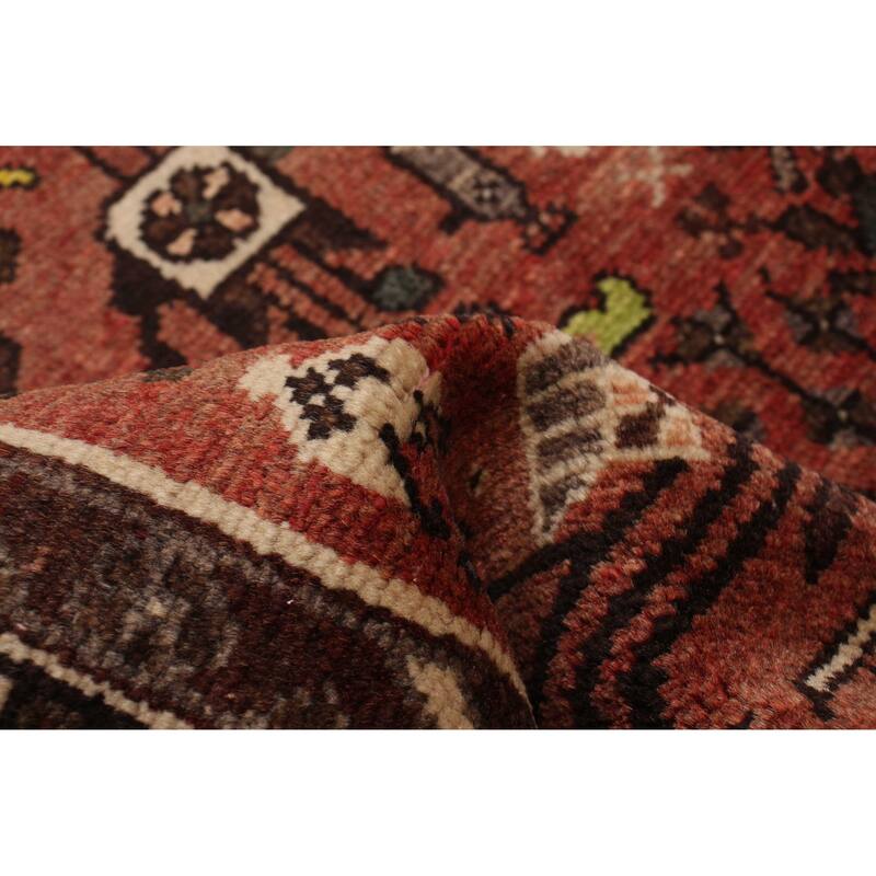 ECARPETGALLERY Hand-knotted Andelz Red Wool Rug - 3'1 x 10'2