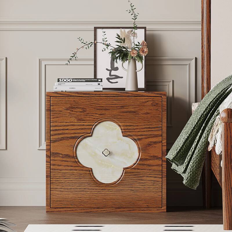 19.6'' W Nightstand With Storage, Bedside Table, Accent Cabinet With Door