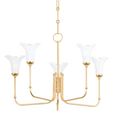 Hudson Valley Lighting 3345 Montclair 5 Light 30" Wide Chandelier