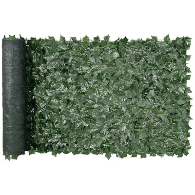 VEVOR 39x98" Artificial Faux Ivy Leaf Privacy Fence Screen w/ Mesh Cloth Backing - 39 x 98 in