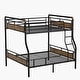 preview thumbnail 7 of 12, Full XL Over Queen Bunk Bed with Convertible Design 15.9" Safety Rails & 600lb Capacity