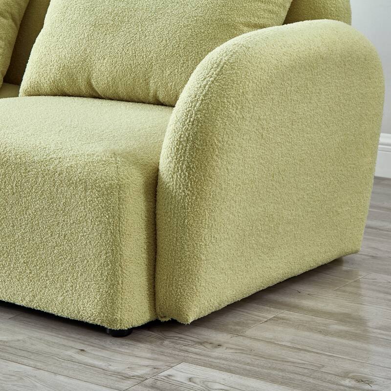 Teddy Fabric Lazy Sofa Chair