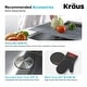 preview thumbnail 9 of 45, Kraus 3-in-1 Set Undermount Kitchen Sink, Pulldown Faucet, Dispenser