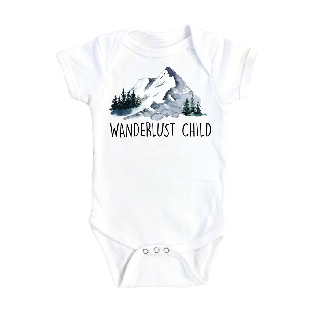 Wanderlust Child - Baby Boy Girl Clothes Infant Bodysuit Funny Cute Newborn