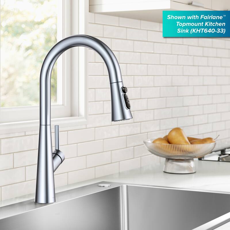 KRAUS Odelia 4-Function Single Handle Pull Down Kitchen Faucet