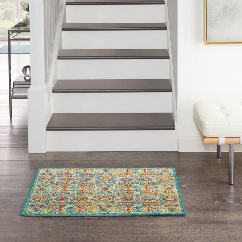 Nourison Allur Colorful Boho Tribal Medallion Area Rug