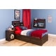 preview thumbnail 8 of 17, Bella Twin Bookcase Headboard, Espresso