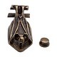 preview thumbnail 7 of 7, Door Knocker 5" H x 2" W Antique Brass Bat Style Low Maintenance Decorative Door or Gate Knockers Renovators Supply