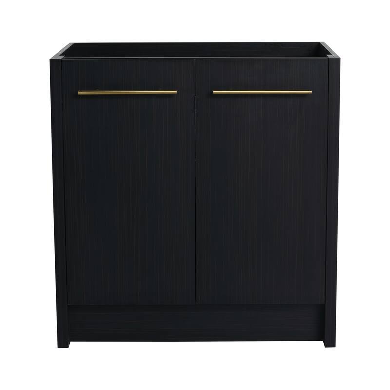 Modern 30 Inch Freestanding Bathroom Vanity Base without Sink, Bathroom Cabinet with Soft-Close Doors