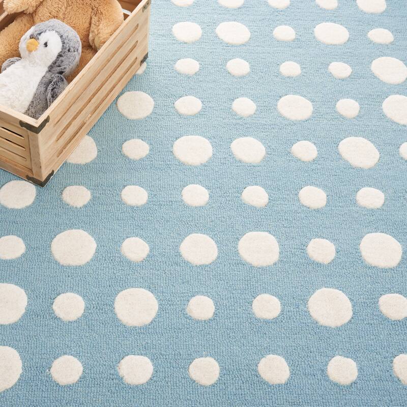 SAFAVIEH Handmade Kids Lexus Dots Wool Rug
