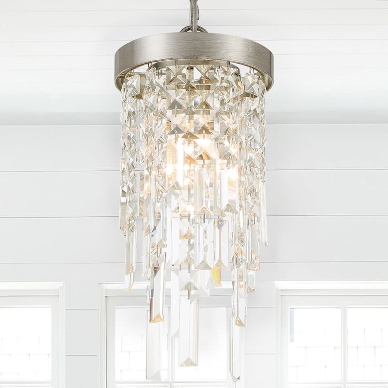 Crystorama Lighting Group WIN-210-CL-MWP Winfield 7" Wide Crystal Mini