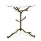 preview thumbnail 15 of 16, 247 Shop At Home Lalia Modern Hammered Metal Tree Branch Side Table