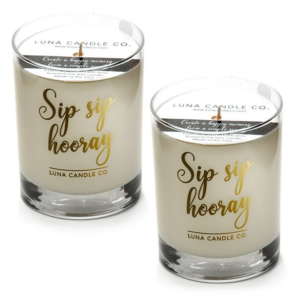 Peach Belini Candle, Hints of Apricot, Mango, Jasmine, USA (2 Pack)
