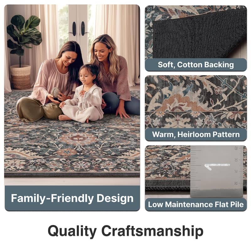 Well Woven Vintage Liana Flat-Weave Area Rug