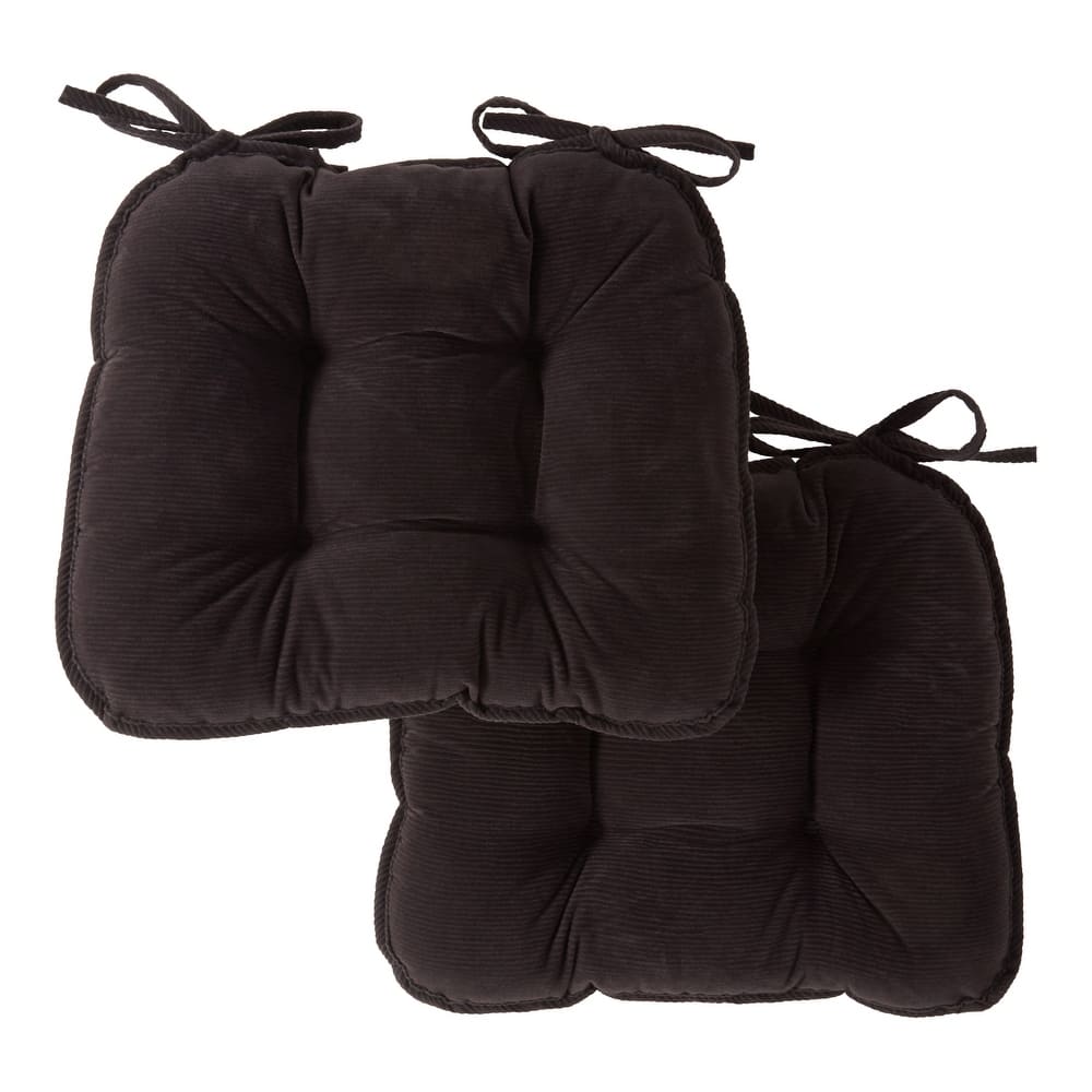 Omaha Indoor Reversible Corduroy Chair Pads (2-Pack)
