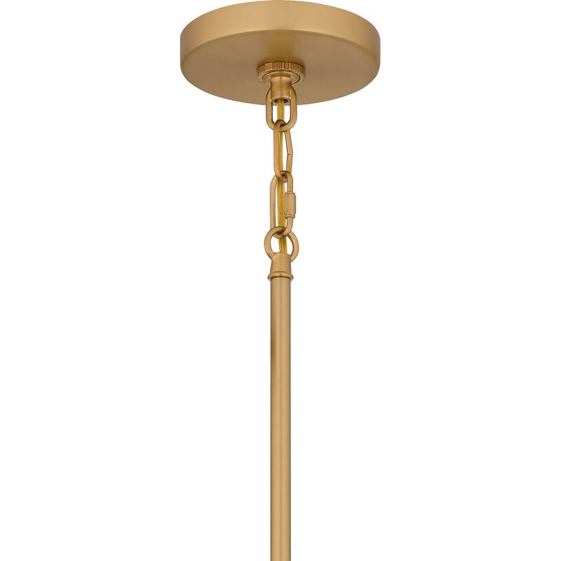 Soiree 4-Light Brushed Weathered Brass Pendant Light