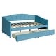 preview thumbnail 6 of 94, Velvet Upholstered Daybed Twin Size with 2 Drawers or Trundle