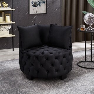 Contemporary Upholstered Tufted Leisure Chair Accent Chair