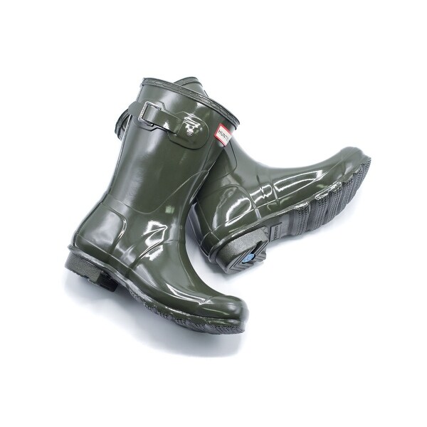 hunter green short boots