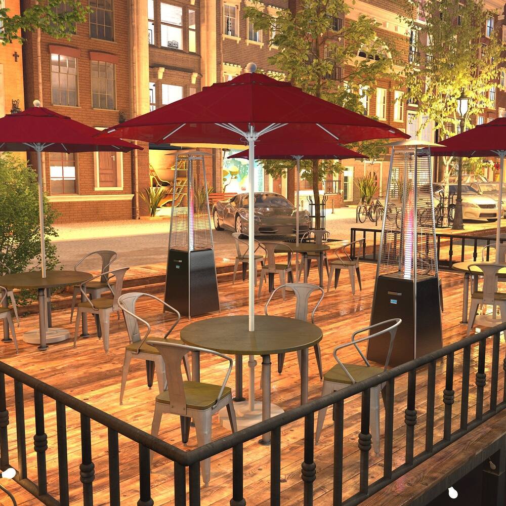 California Umbrella 7.5' Venture Series Patio Umbrella, White Aluminum Pole Fiberglass Ribs Push Lift, Pacifica Pacific Blue