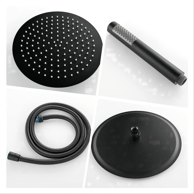Modland 91''H Freestanding Outdoor Shower Rainfall with Handheld Shower