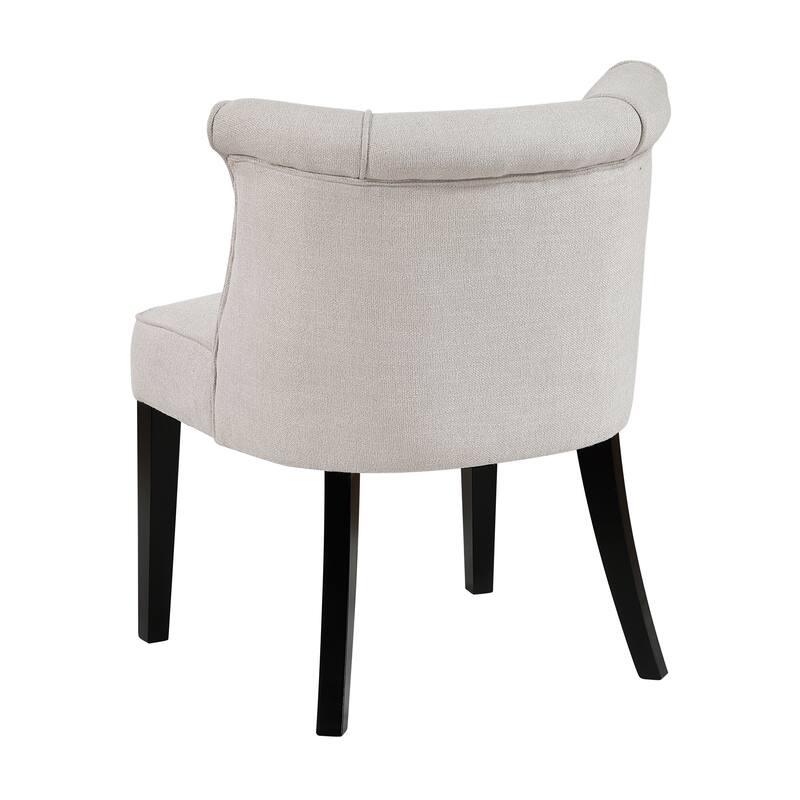 Camden 25" Textured Accent Chair - Espresso Finish Solid Wood Legs