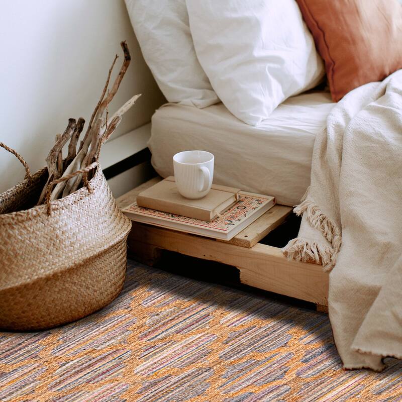 ECARPETGALLERY Flat-Weave Palas Denizli Tan Kilim - 5'3 x 7'5