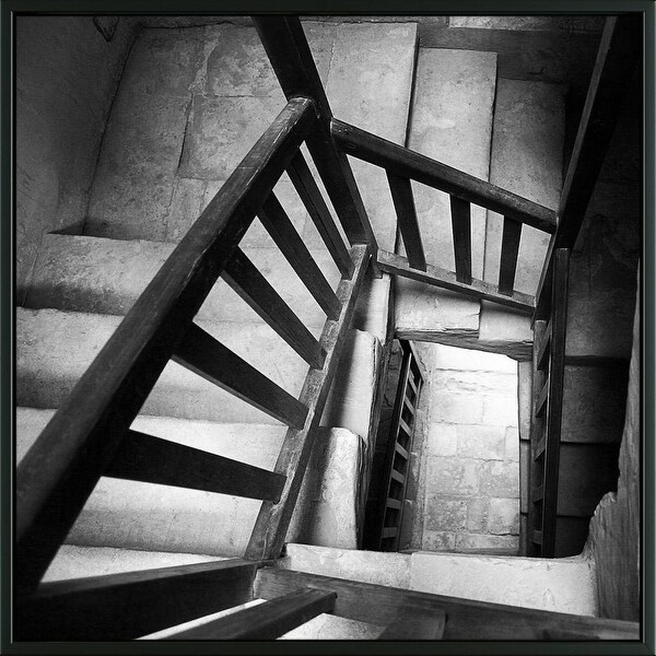 Easy Art Prints PhotoINC Studio's 'Spiral Staircase No. 7' Premium Canvas Art