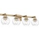 preview thumbnail 3 of 6, Celina 4-Light Bronze Gold Bath Light