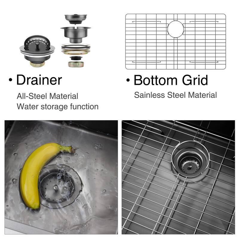 Undermount Gunmetal Black Workstation Kitchen Sink