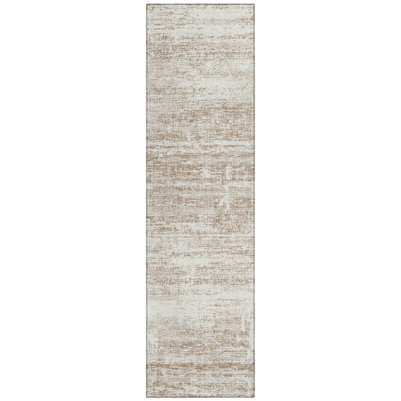 Machine Washable Indoor/ Outdoor Chantille Solid Ombre Rug