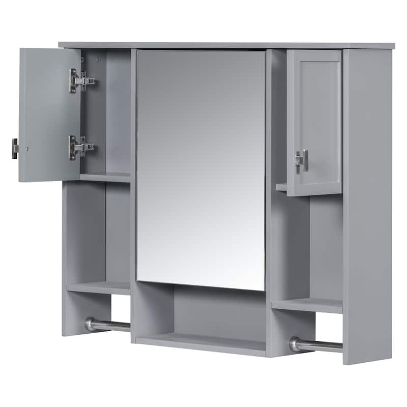 Plywood Freestanding Bathroom Vanity Set in Maple with Integrated Ceramic Sink with Drain - 36" x 18"