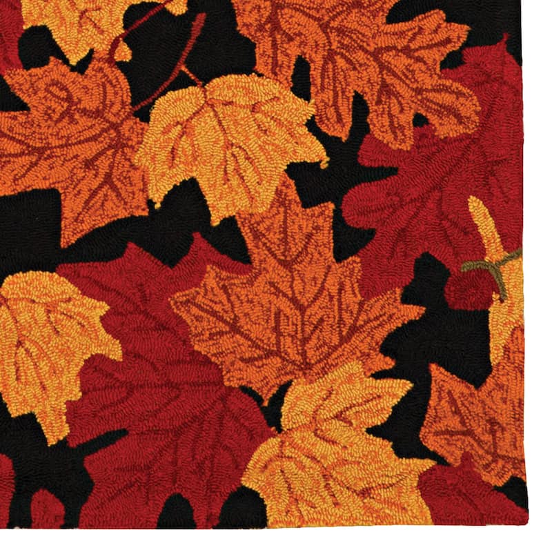 Trio Autumn Leaves Area Rug