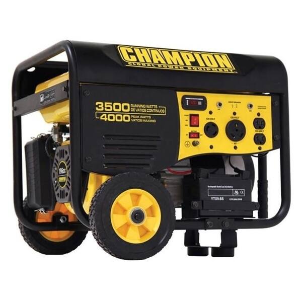 Shop Champion 46565 3500 4000 Watt Remote Start Portable Gas Powered Generator On Sale Overstock 27665235