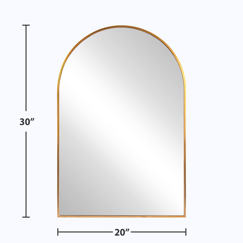 Arched Aluminum Alloy Framed Wall Mirror Decorative Wall Mirror