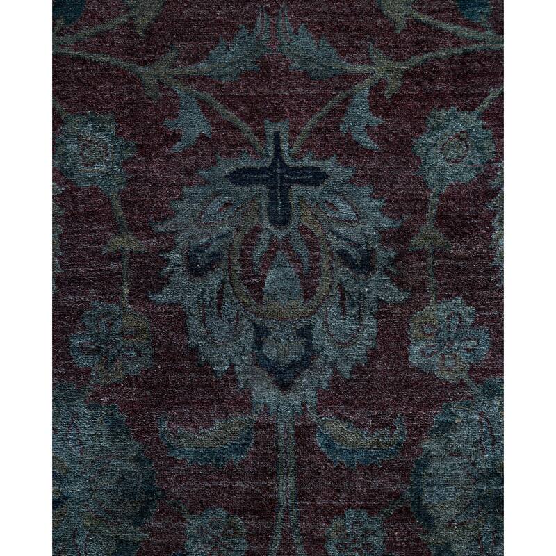 Overdyed One-of-a-Kind Hand-Knotted Area Rug - Gray - 6' 0" x 9' 0"