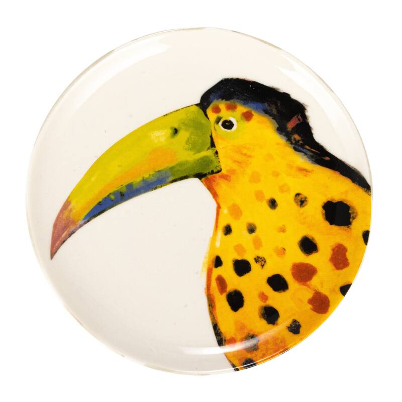 Stoneware Plate Set with Animal Designs - 6.0"L x 6.0"W x 0.6"H