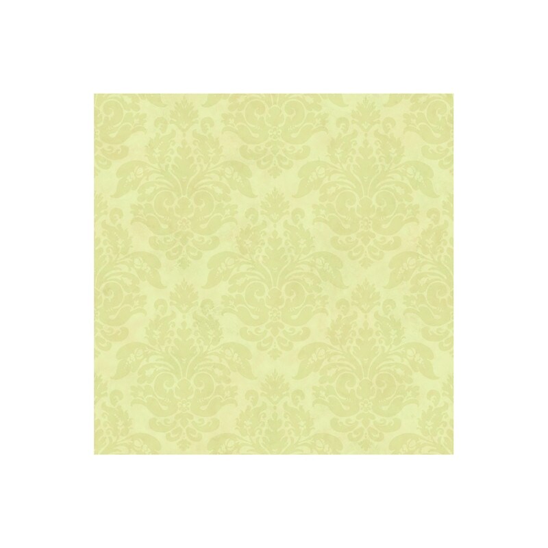 Shop Green Peony Damask Wallpaper 20 5in X 396in X 0 25in