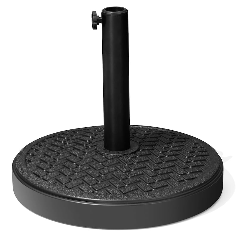 29/45 lbs Outdoor Concrete Cement Filled Round Umbrella Base Holder for Straight Pole Market Umbrella